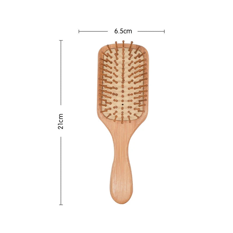 "Revitalize Your Hair with Our Professional Bamboo Paddle Comb - Healthy Scalp Massage Brush for Hair Loss Care!"