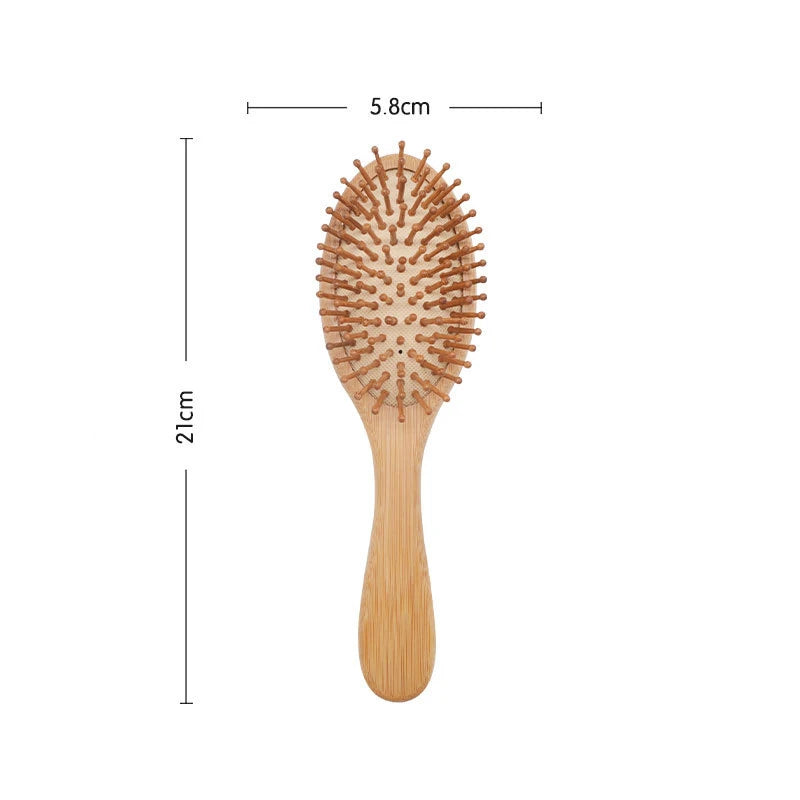 "Revitalize Your Hair with Our Professional Bamboo Paddle Comb - Healthy Scalp Massage Brush for Hair Loss Care!"