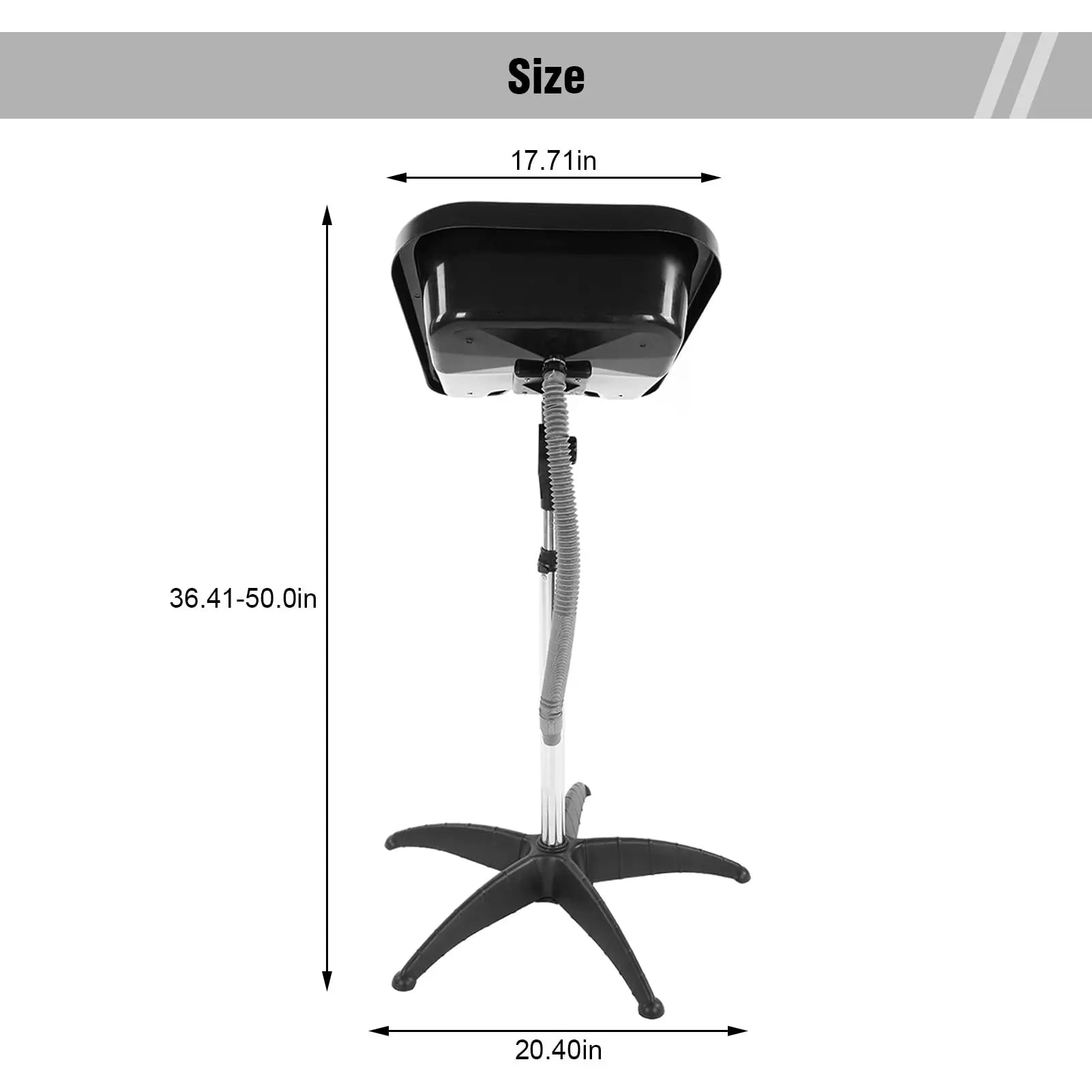 Transform Your Salon Experience with Our Height-Adjustable Barbershop Shampoo Bowl and Tube Chair - Perfect for Mobile Hair Washing!
