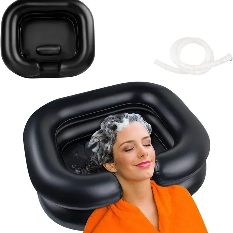 Ultimate Comfort with the Inflatable PVC Shampoo Basin - Perfect for Bedridden Patients, Pregnant Women, and Home Use