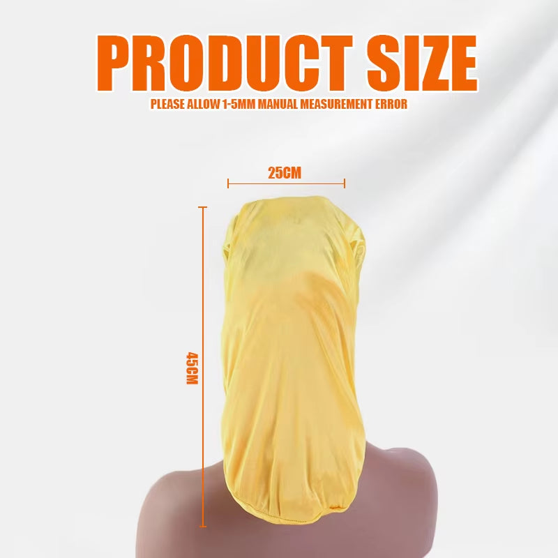 1PCS Wide Elastic Band Satin Hair Caps Pocket Bonnet Silky Dreadlock Braids Baggy Cap Men Women Long Cylinder Sleeping Caps